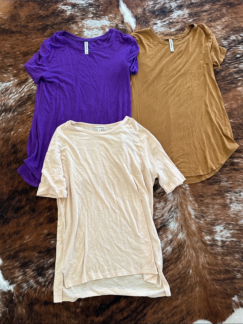 Set of 3 short/long sleeves tunic style shirts